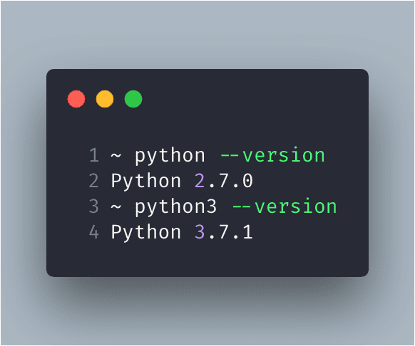 python version
